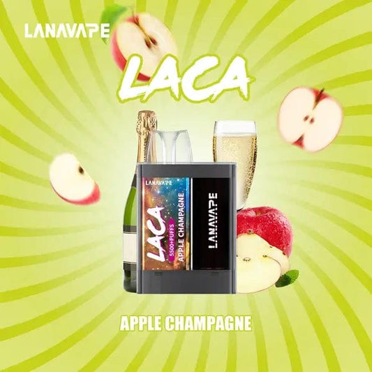 Lana Laca 5500 Rechargeable Disposable (Merlion Vape Sg) - Apple Champagne - Merlion Vape Sg