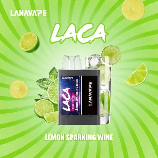 Lana Laca 5500 Rechargeable Disposable (Merlion Vape Sg) - Lemon Sparking - Merlion Vape Sg