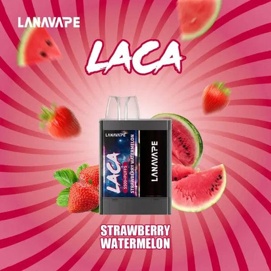 Lana Laca 5500 Rechargeable Disposable (Merlion Vape Sg) - Strawberry Watermelon - Merlion Vape Sg