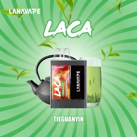Lana Laca 5500 Rechargeable Disposable (Merlion Vape Sg) - Tieguanyin - Merlion Vape Sg